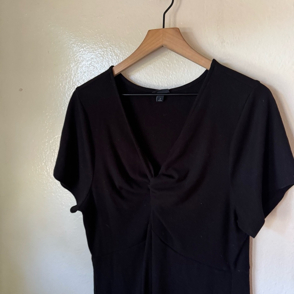 Torrid | Rib Knit Twist Front Skater Dress - Picture 3 of 7